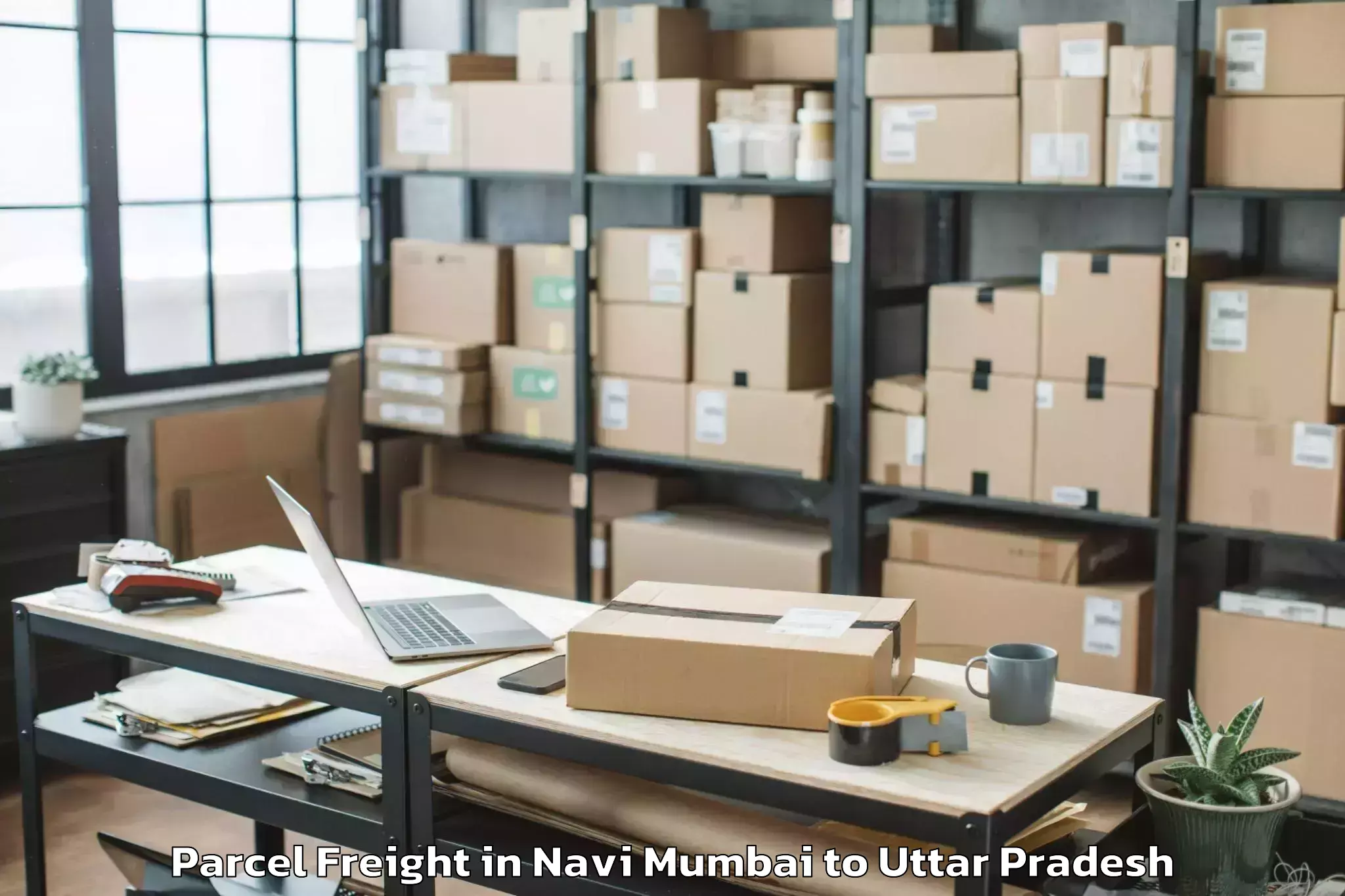 Book Navi Mumbai to Amausi Airport Lko Parcel Freight